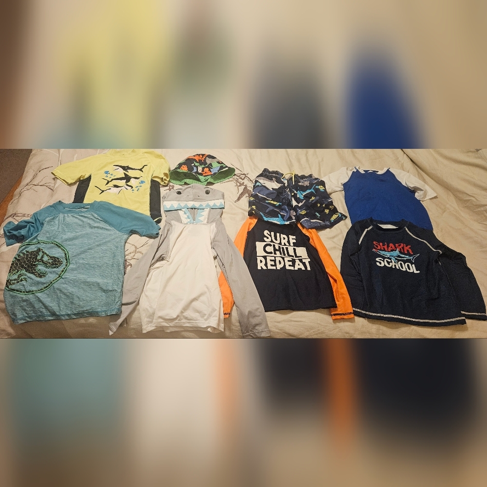 Rash guards swim shirts sizes 4t-6